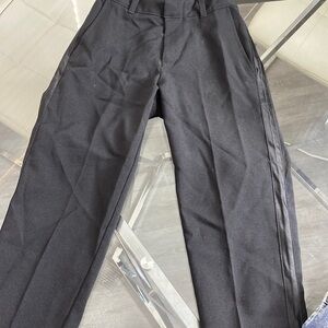 Boys black nautical tuxedo pants size 6 new